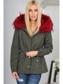 Burgunderjacke Khaki 615 – Online-Shop – Boutique